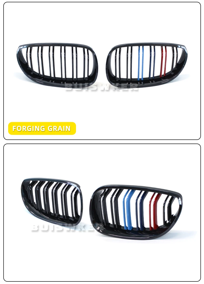 Gloss Black Racing Grill for BMW Front Bumper