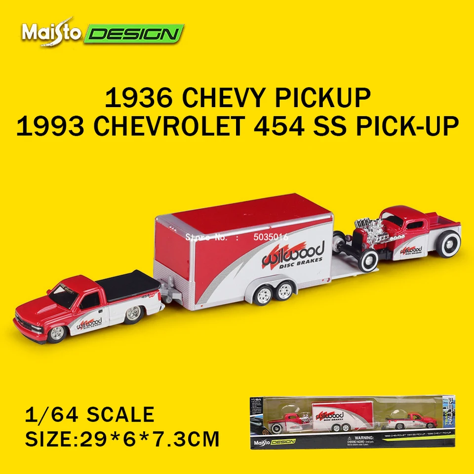 Maisto 1:64 1993 Chevrolet 454 SS PICK UP Transport Casting