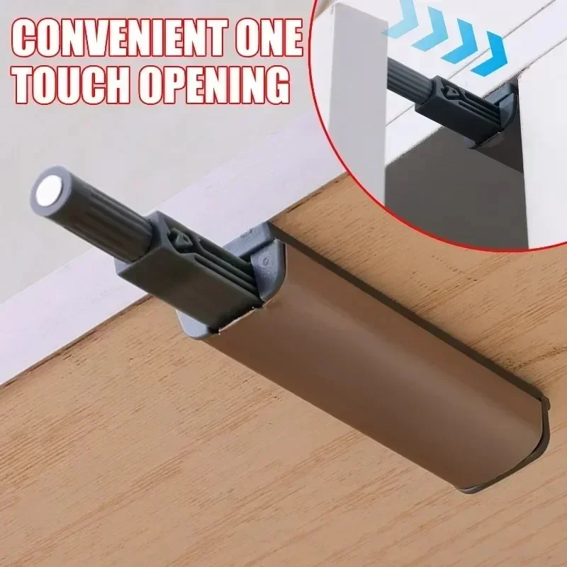 10/1Pack Magnetic Bouncer Catch Stainless Steel Push Latches Touch Damper Bumper for Cabinets Closet Door Catch Closer Hardware