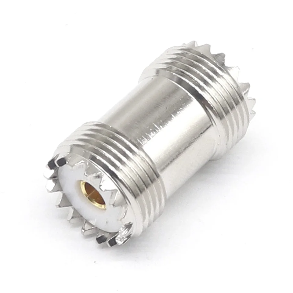 Dual UHF SO239 Female to Female Straight Connector Adapter Set