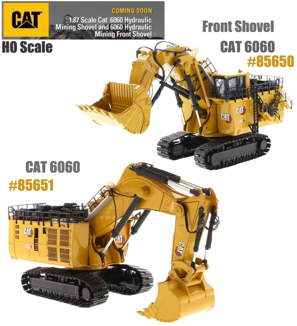 

DM 1:87 Scale Caterpillar 6060FS Hydraulic Mining Shovel Engineering Machinery Diecast Toy Model Gift 85650, 85651 Collection