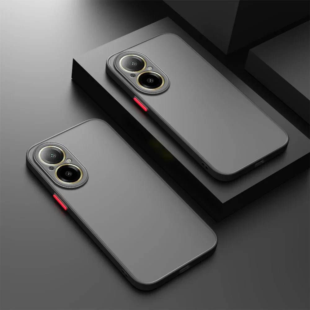 Shockproof Armor Matte Case with Soft TPU Bumper and Clear Hard PC Cover