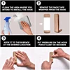 3 Pack Non-Destructive Wood Wall Hooks - Adhesive Wall Hooks - Boho Decorative Wall Hooks 3