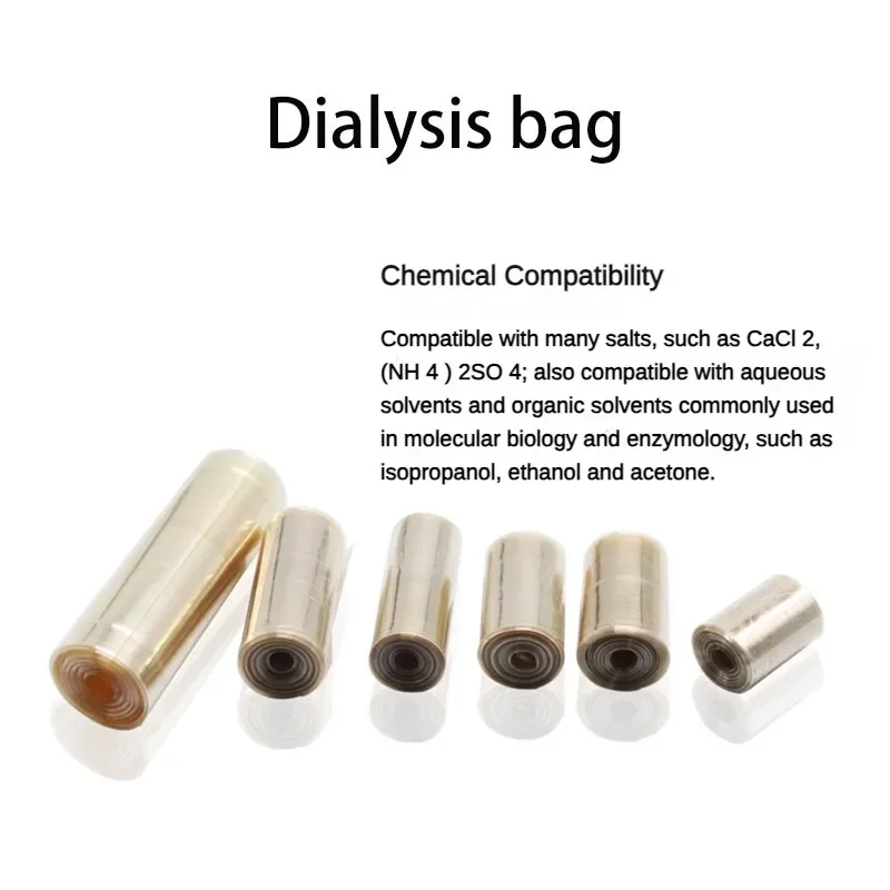 

5m Biosharp Regenerated Cellulose Dialysis Bag MW3500/7000/14000 (MD25/34/44/77) Buffer Bag Laboratory Sample Bag