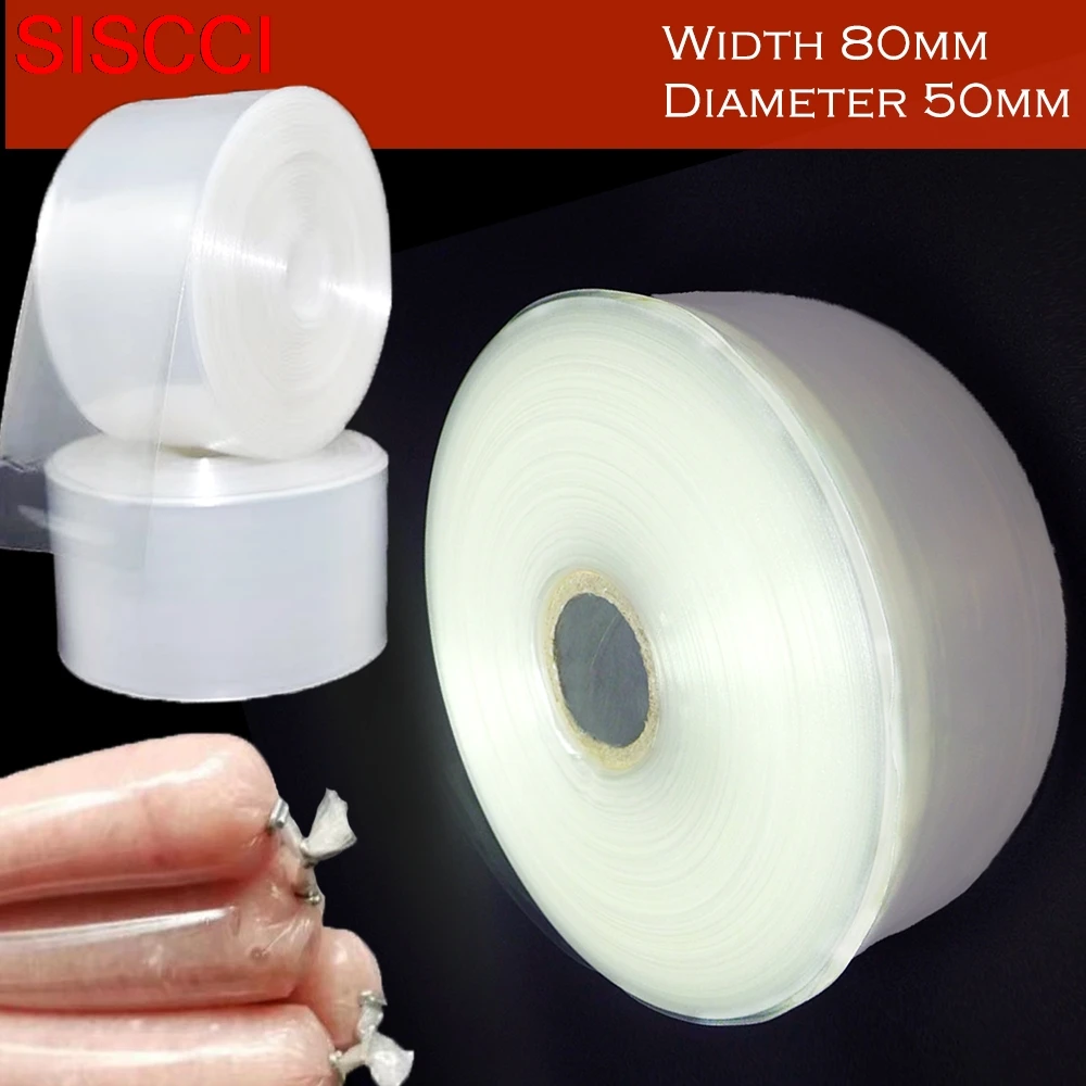 Width 80mm Plastic Sausage Casings Sausages Filling Tools For Sausage Machine Equipment Heat-Resistant for Sausages Ham Kitchen