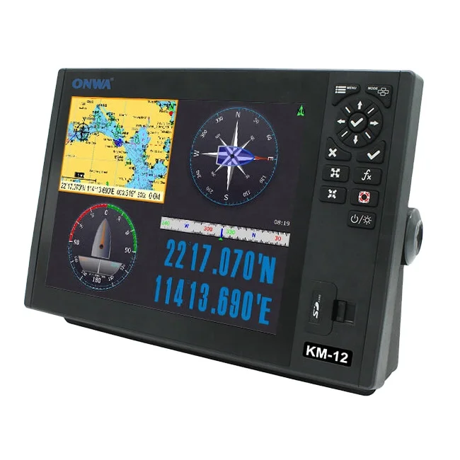 새로운 KP-39A LCD 7인치 ONWA GPS 차트 플로터 내장형 클래스 B AIS 트랜스폰더 업그레이드 버전