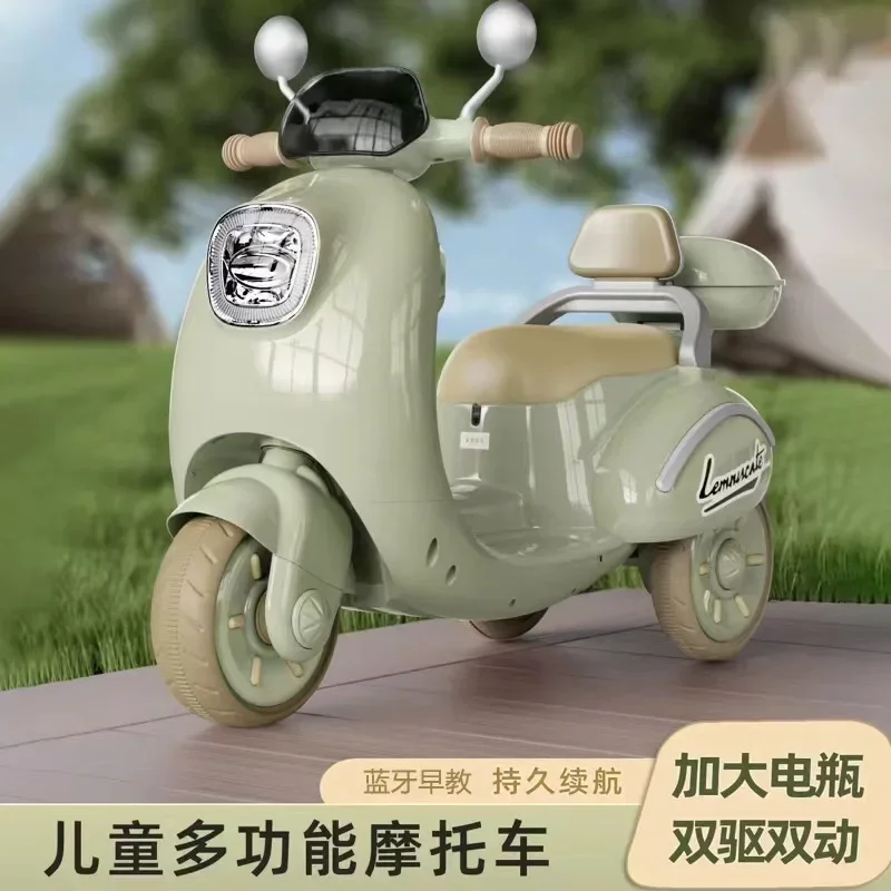 Children's Electric Motorcycle Tricycle Boys and Girls Ride Toy Car Electric Car Can Be Remote Controlled Battery
