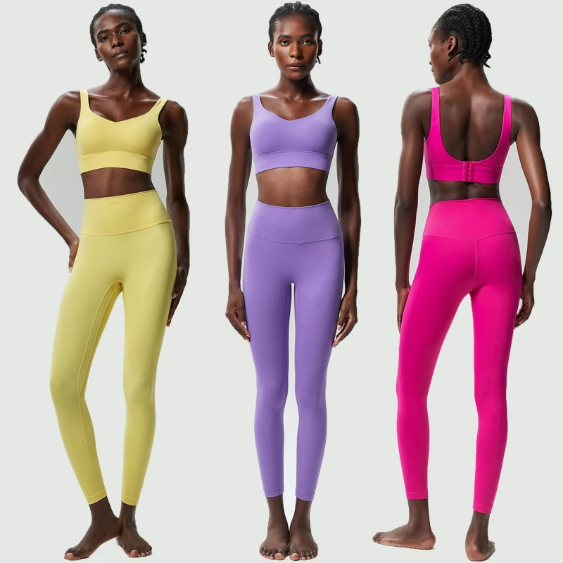 Fitness Yoga Set Women Gym Suit Running Sportswear Workout Clothes sports bra set,gym workout set,yoga set,fitness set,sportswear set,sports set