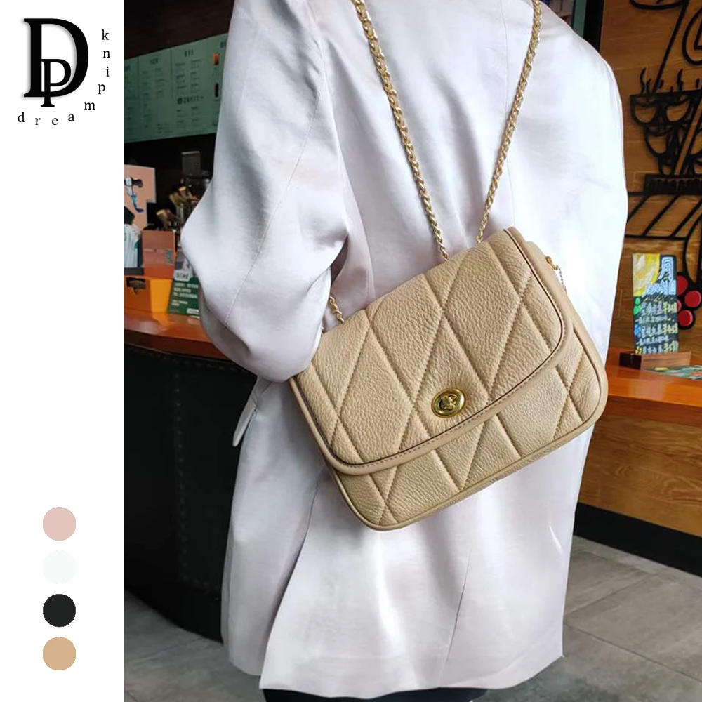 Luxury Design Women Shoulder Bag Fashion 2023 Quilted Lock Female Saddle  Messenger Bag Genuine Leather Lady Crossbody Handbag - AliExpress