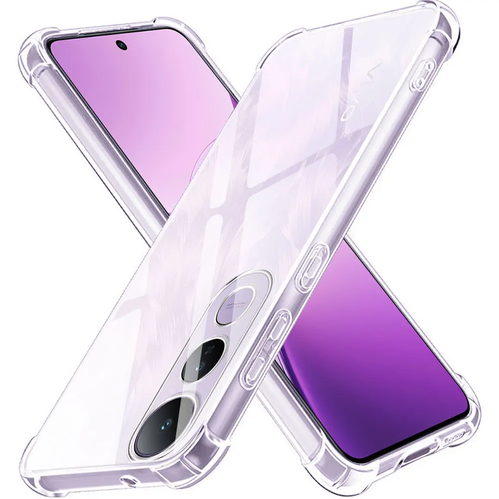 Enhanced Shockproof Clear Phone Case - Soft Silicone Protective Cover