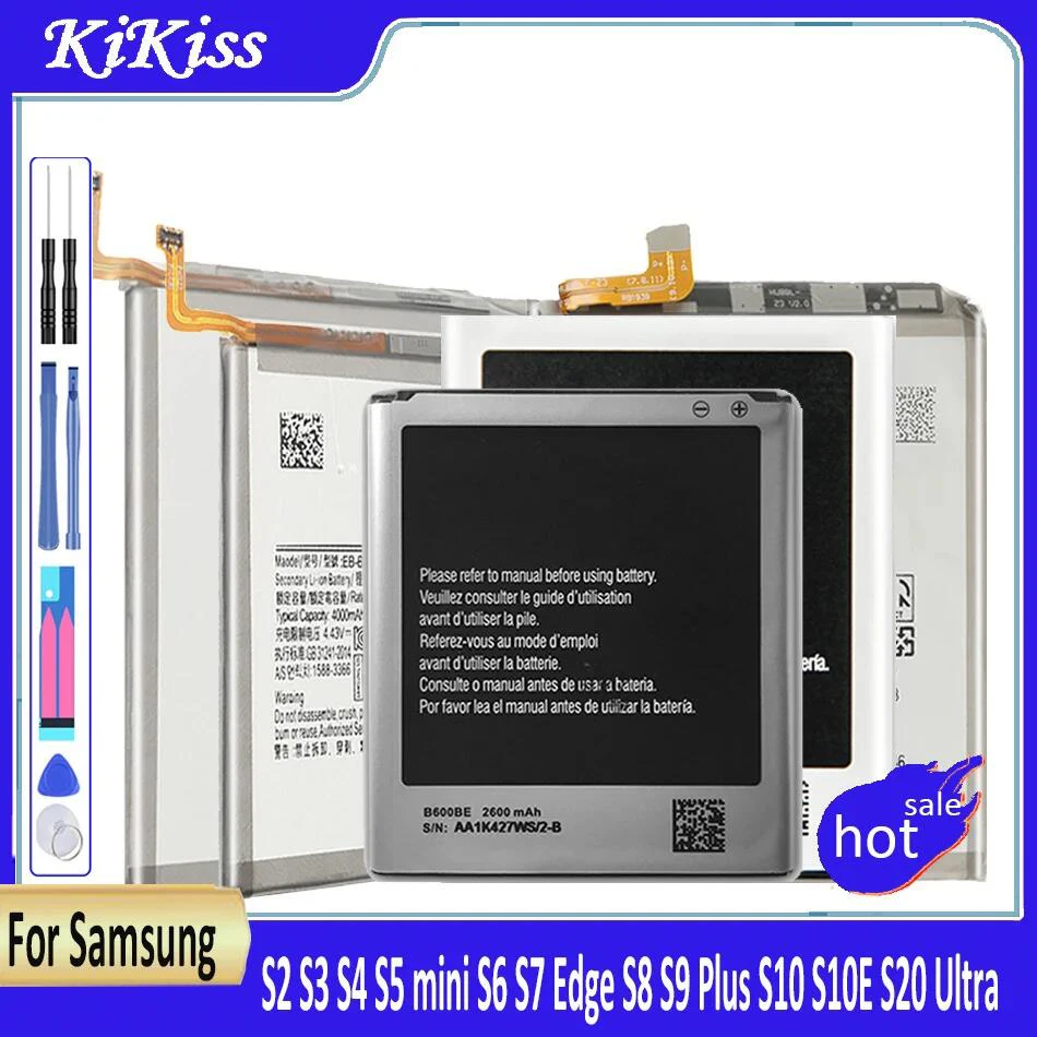 Batteria Per Samsung Galaxy S2 S3 S4 S5 Mini S6 S7 Edge S8 S9 Plus S10 S10E S20 Ultra S6Edge S7Edge Sm G925F G930F G935F G950F