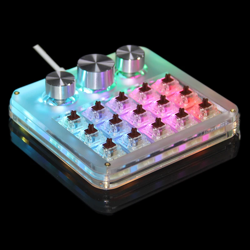 Keebox Mini Keyboard 15 Keys 3 Knobs Customized Function Keyboard