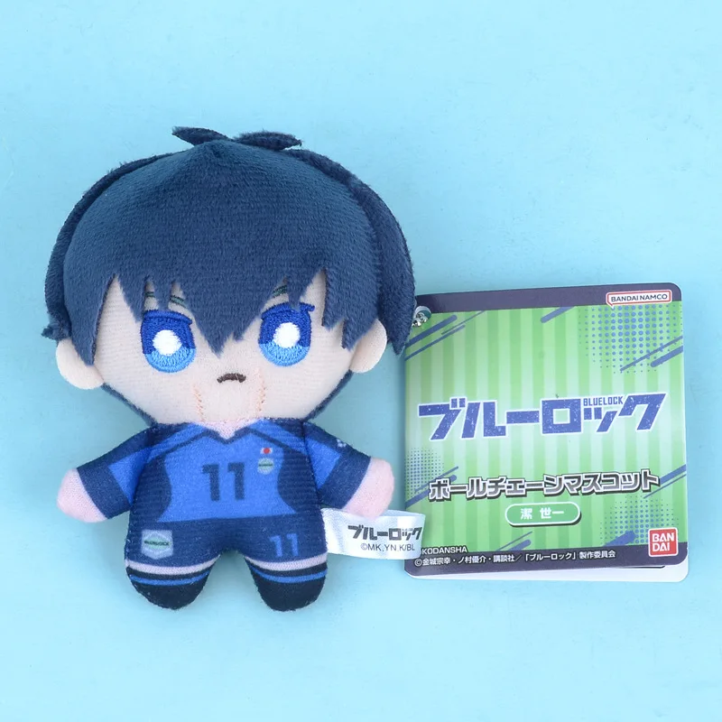 10cm New Blue Lock Plush Isagi Yoichi Nagi Seishiro Mikage Reo Itoshi Rin Bachira Meguru Chigiri Hyoma Stuffed Doll Pendant 2