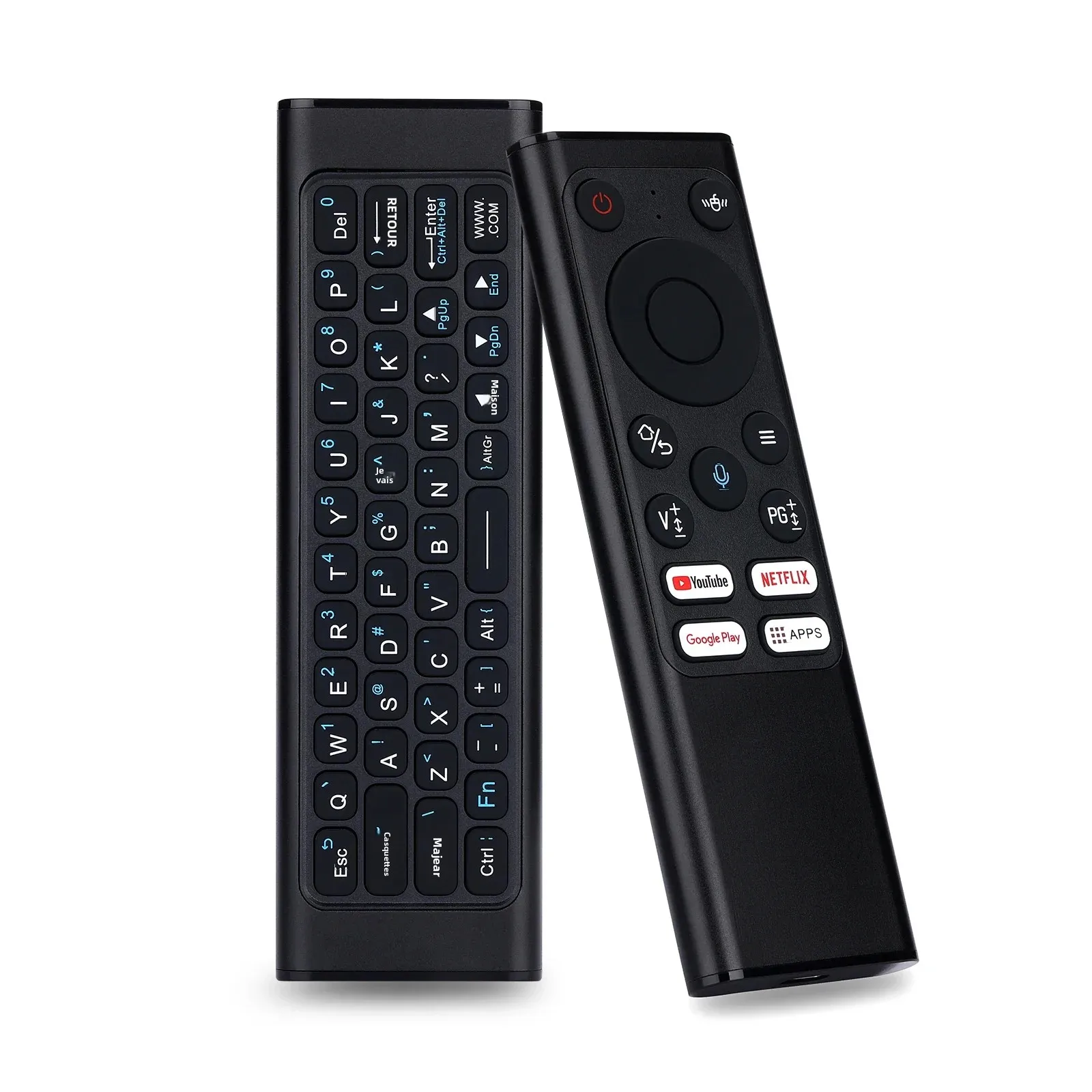 iPazzPort Universal Remote Mini Keyboard Wireless Combo With Voice Air Mouse, IR Learning Controller For Android TV_voghion.com