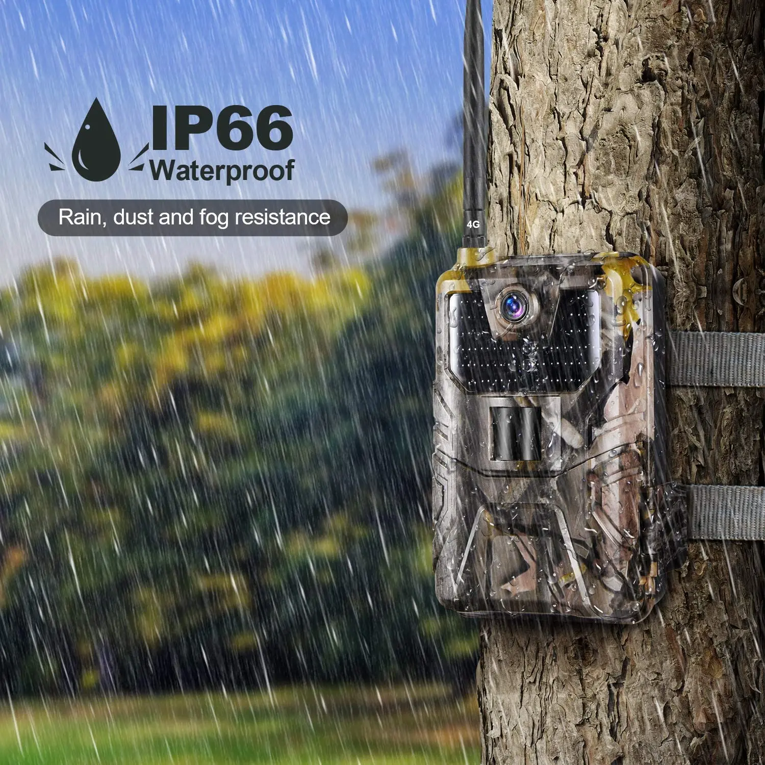 Hunting Trail Camera 4K/2K Live Video APP Trail Camera 4G Cellular 30MP Live Stream Night Vision HC900PRO