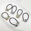 Metal geometric ponytail hair tie, simple and versatile small rubber band hair tie 3