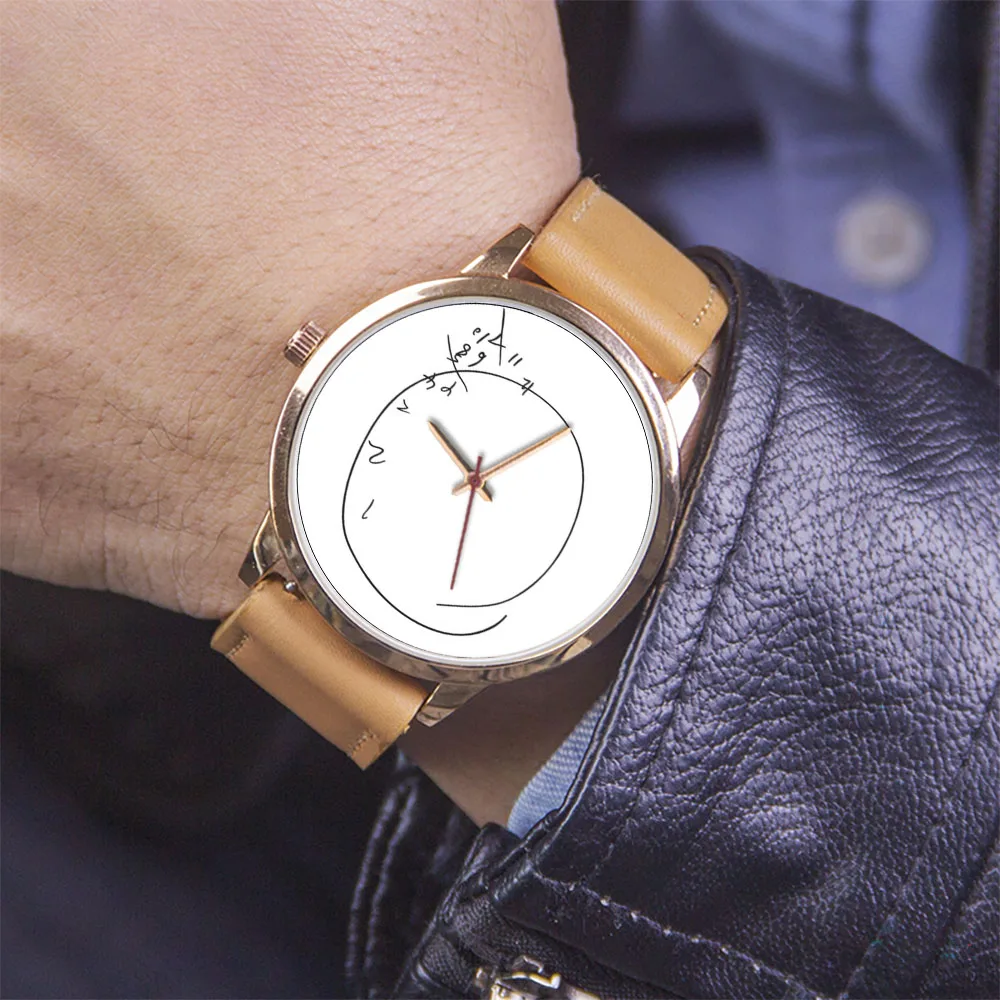 Rosegold Artistic Spiral Dial Minimalist Wristwatch – Creative Gift