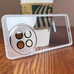 Translucent Silicone TPU Film Camera Lens Phone Case - All-Inclusive Eye Back Cover s for OnePlus Ace 5 (Transparent White)