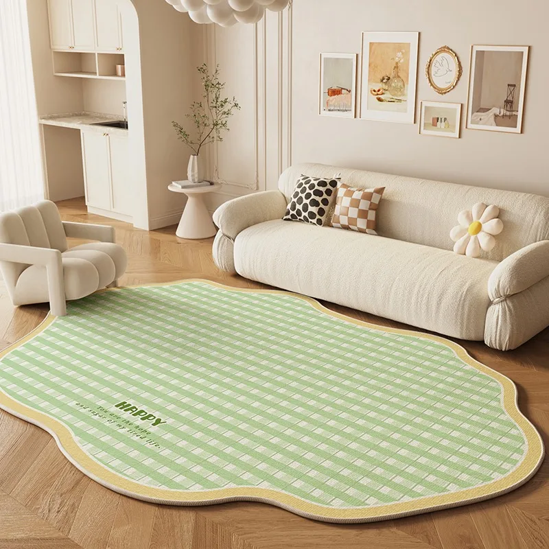 Special-shaped Living Room Carpet Colorful Girls Bedroom Small Fresh Bedside Rug Plush Sofa Coffee Table Mats Ковер 양탄자 Tapete