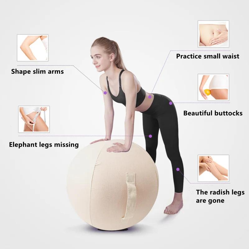Description Picture 5 of itemYoga Ball Cover Pilates Sitting Ball Dustproof Protector Slipcover Yoga Ball Protective Cover Gym Workout Balance Ball Cover