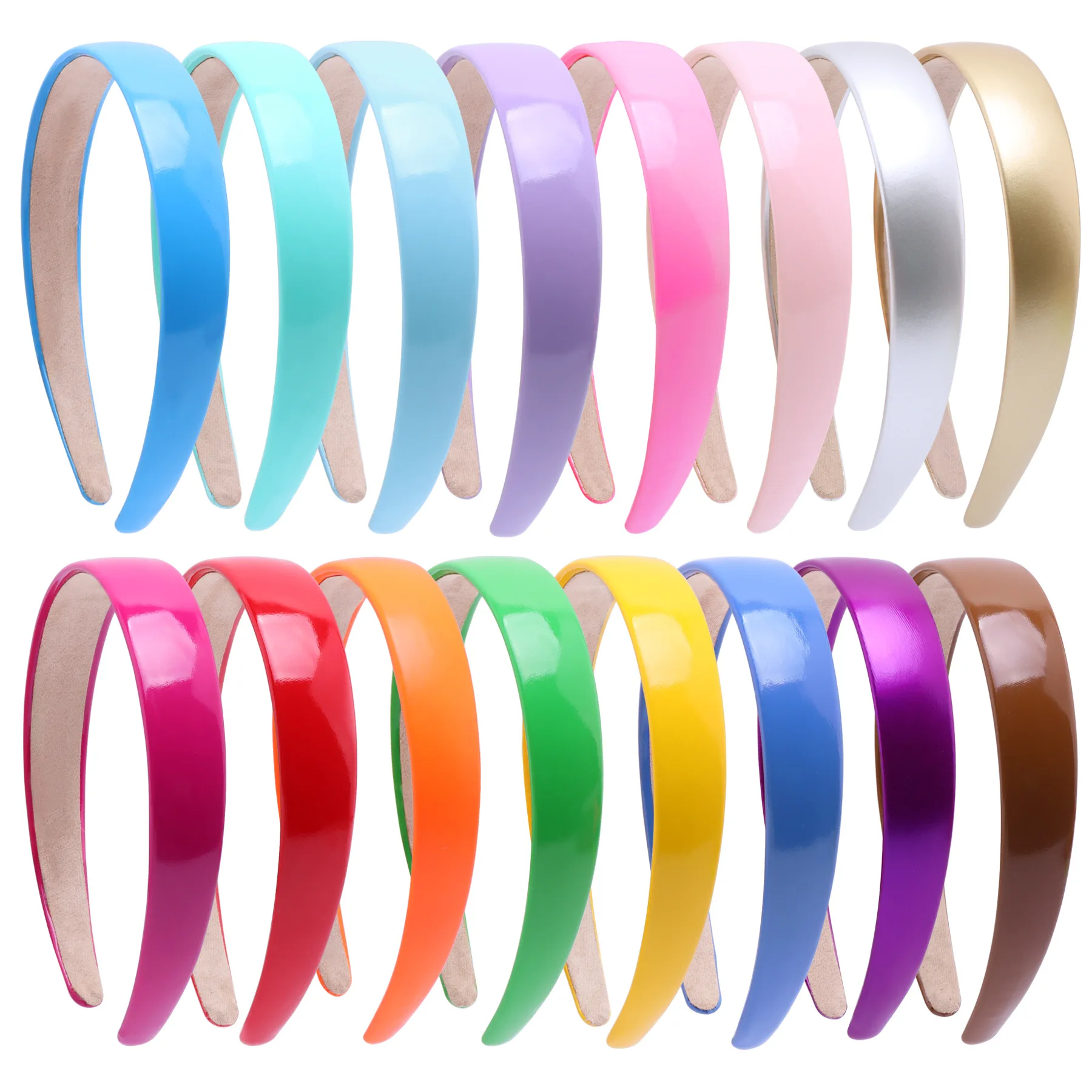 Vibrant Soft Elastic Colorful Headbands for Women - 2.5CM Wide Hair Accessories for Girls