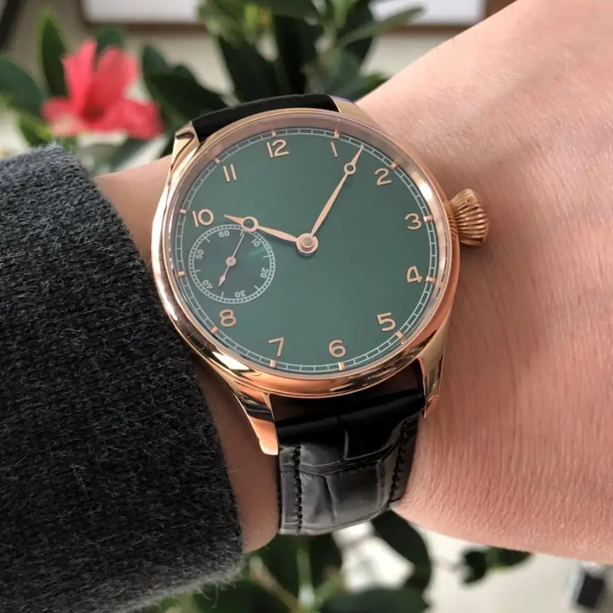 

Мужские часы-скелетоны с зеленым циферблатом, 41 мм, без логотипа