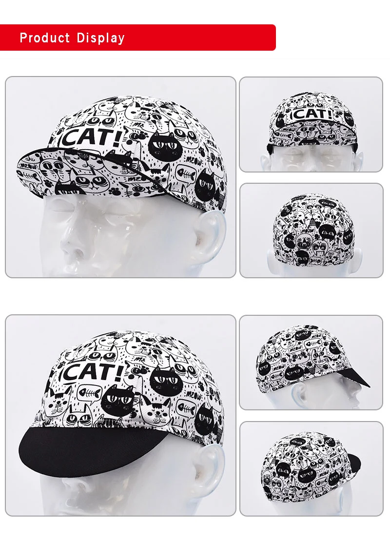 Description Picture 5 of itemNew CLassical Cat Funny Cycling Caps Breathable Unisex Gorra Ciclismo JIASHUO