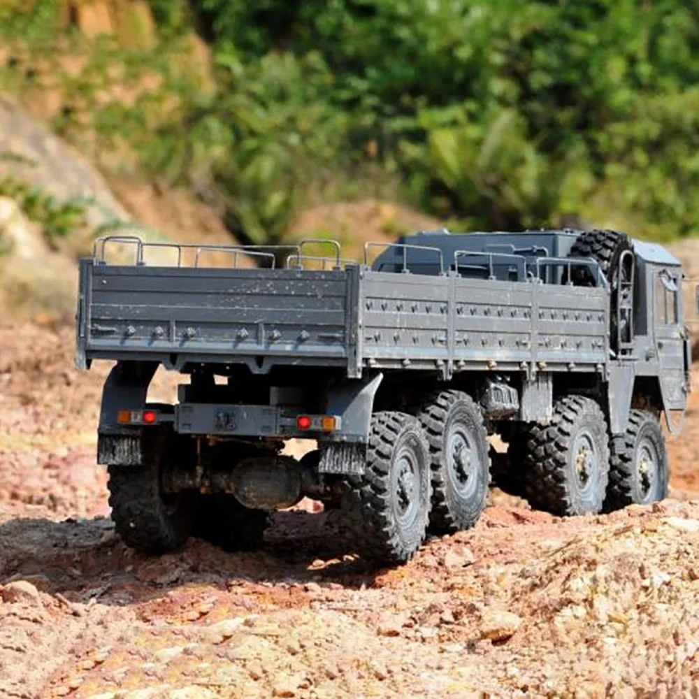 CROSSRC MC8 8X8 8WD 1/12 RC 전기 원격 제어 모델 자동차 시뮬레이션 군용 트럭 키트, 성인 어린이 장난감