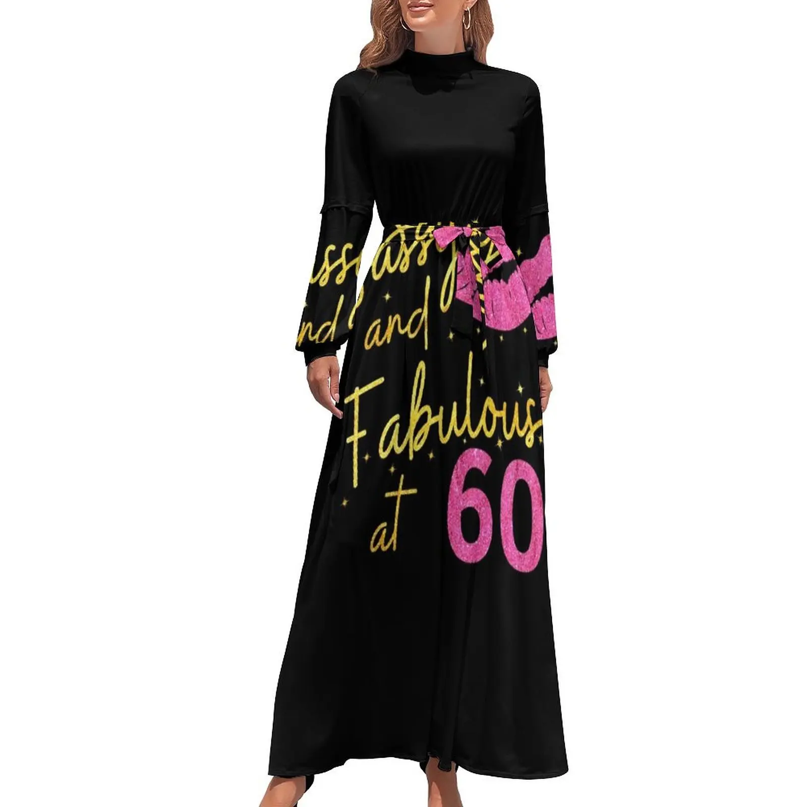 thumbnail image 1 of Vestido largo para mujer para el 60 cumpleaños Ropa de mujer Ropa de mujer Vestido de noche para mujer, 1 of 5