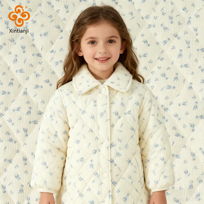 Vintage Floral Quilted Fabric 6