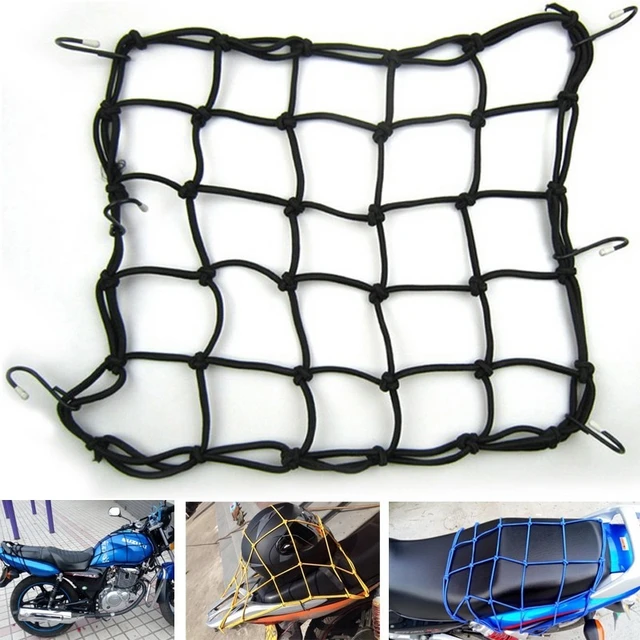 Motorrad Gepäck Netz Fahrrad 6 Haken halten Kraftstoff tank Gepäck Mesh Web  Bungee schwarz Motorrad Fahrrad 6 Haken Tank Auto Styling - AliExpress