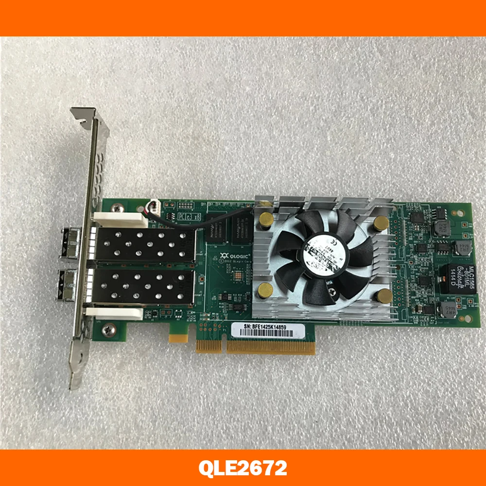 For QLogic 16Gb Dual Port HBA Card QLE2672 FC 16G Fiber Optic Card QLE2672 2 For QLogic 16Gb Dual Port HBA Card QLE2672 FC 16G Fiber Optic Card QLE2672