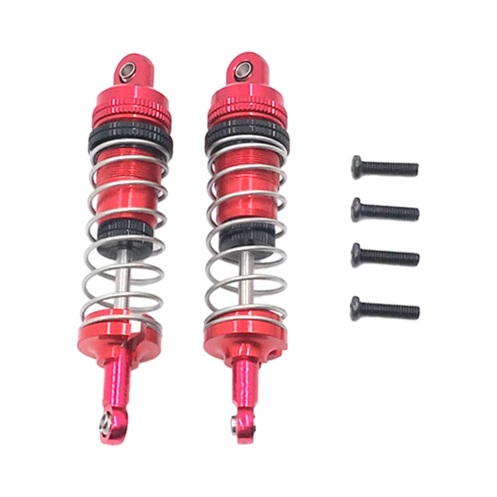 

RCGOFOLLOW 2pcs Aluminum Alloy Oil Filled Shock Absorber Front Rear Shock Absorber for 1/14 Wltoys 144001 RC Car Upgrade Parts