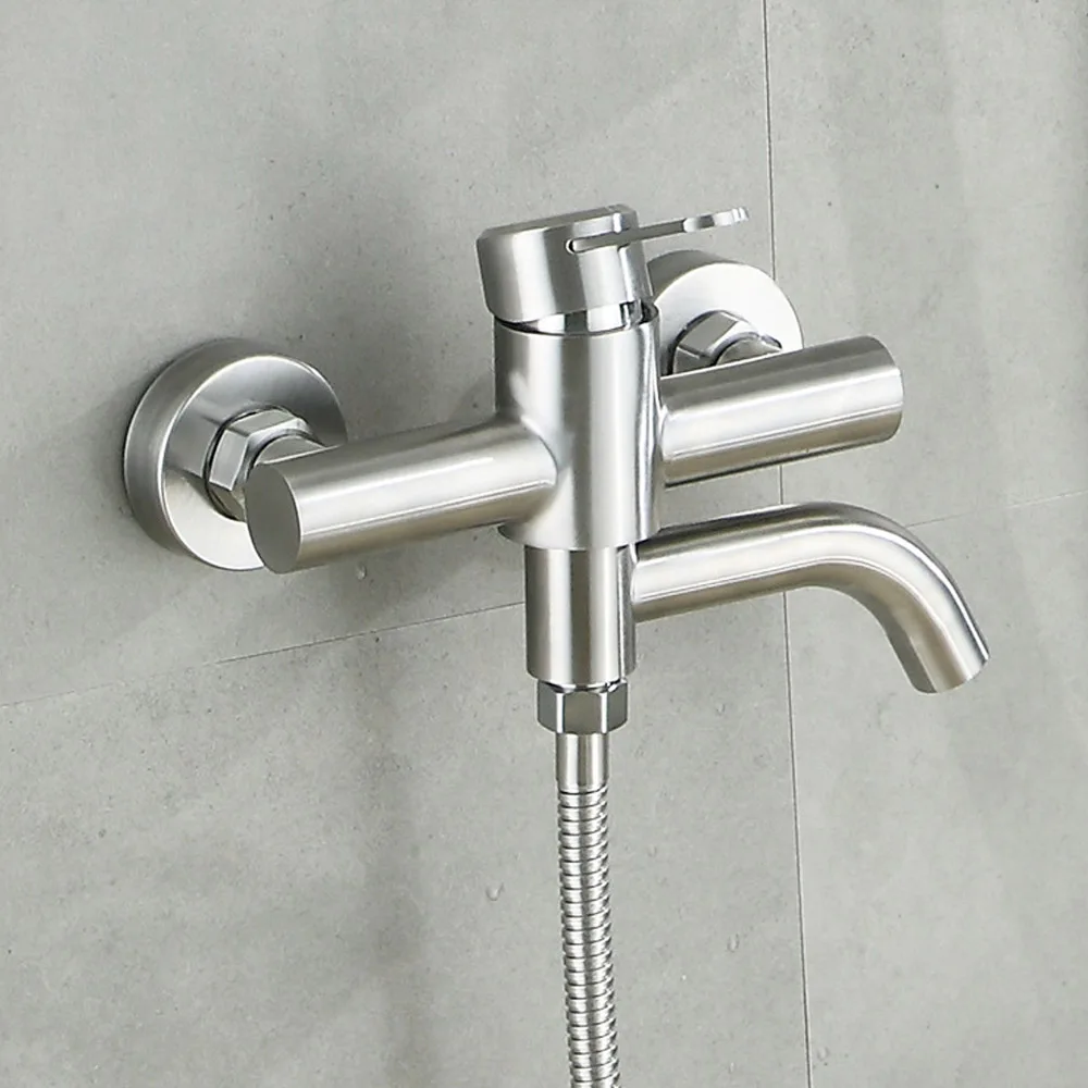 Shower Faucet Tap Mixer Showerhead 3 Way Wall Mounted Bathroom Accessories