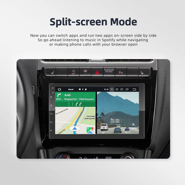 Podofo 2 Din Android 10.0 Car Radio Audio Stereo AI GPS Carplay Multimedia Video Player For VW Nissan Hyundai Toyota CR-V KIA 5