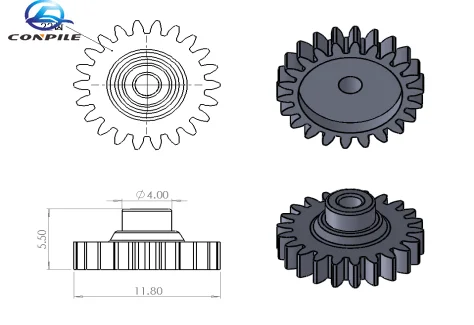 

plastic gear for Sharp 700 stereo cassette deck audio player
