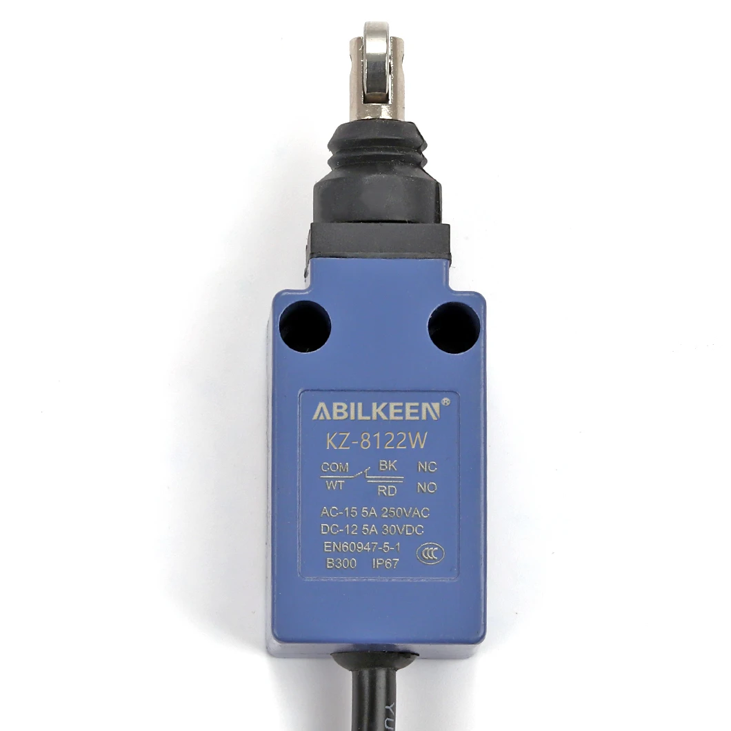 ABILKEEN Short Stroke Push Plunger with Roller Type Limit Travel Switch High Sensitive Industrial Limiting Travel Switch