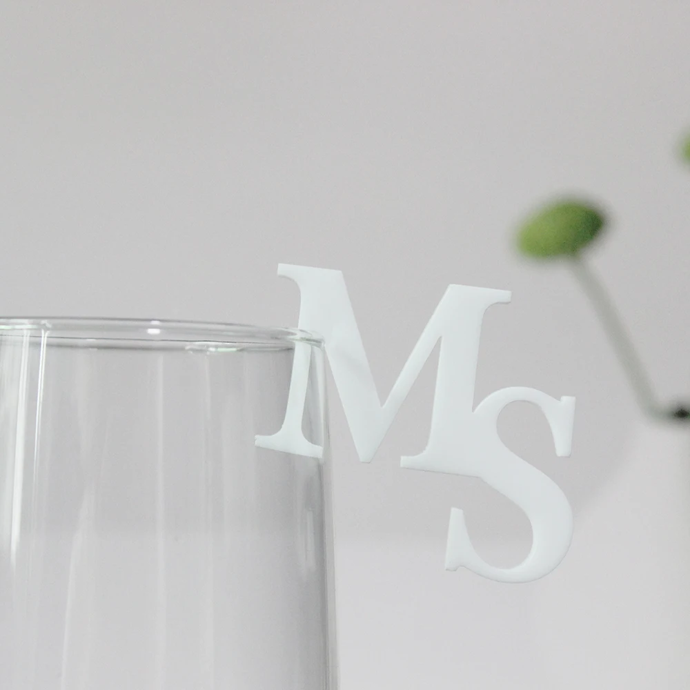 20/50/100pcs Personalized Drink Stirrers laser Acrylic Wedding Drink Tags Glass Markers Champagne Toasting Tags Cocktail Charms