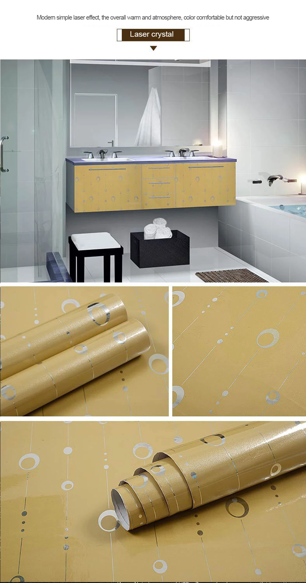 Papel de parede auto-adesivo para cozinha, Laser