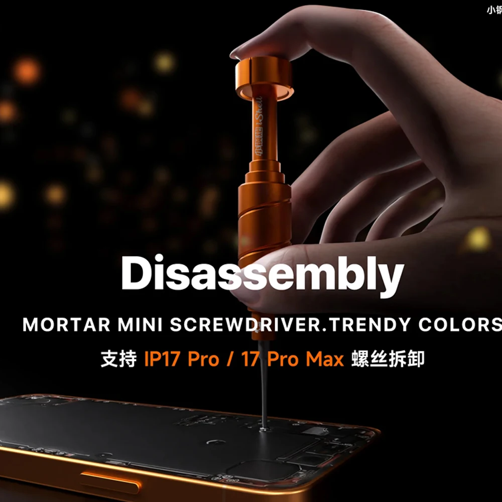 MECHANIC 모르타 미니 스크루드라이버 IShell/스틸 캐논 토크 스크루드라이버 플러스 4IP 아이폰 17 시리즈 분해 도구