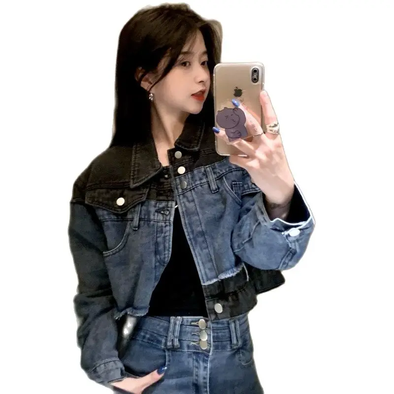 

2023 Spring And Autumn Coat For Women Retro Hong Kong Flavor Sense Of Design Single Breasted Lapel Chaqueta Free Shipping