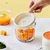 MODONG Household Meat Grinder Chopper Portable Glass Bowl 45W Multipurpose Chopper 1200mAh Battery Rechargeable Meat Grinder 5