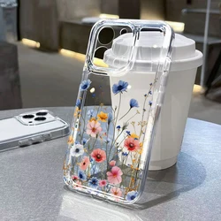 Cute Pastel Flower Shockproof Phone Case - Soft Bumper Cover for Redmi Note 14 Pro 5G (India) (T - 1817)