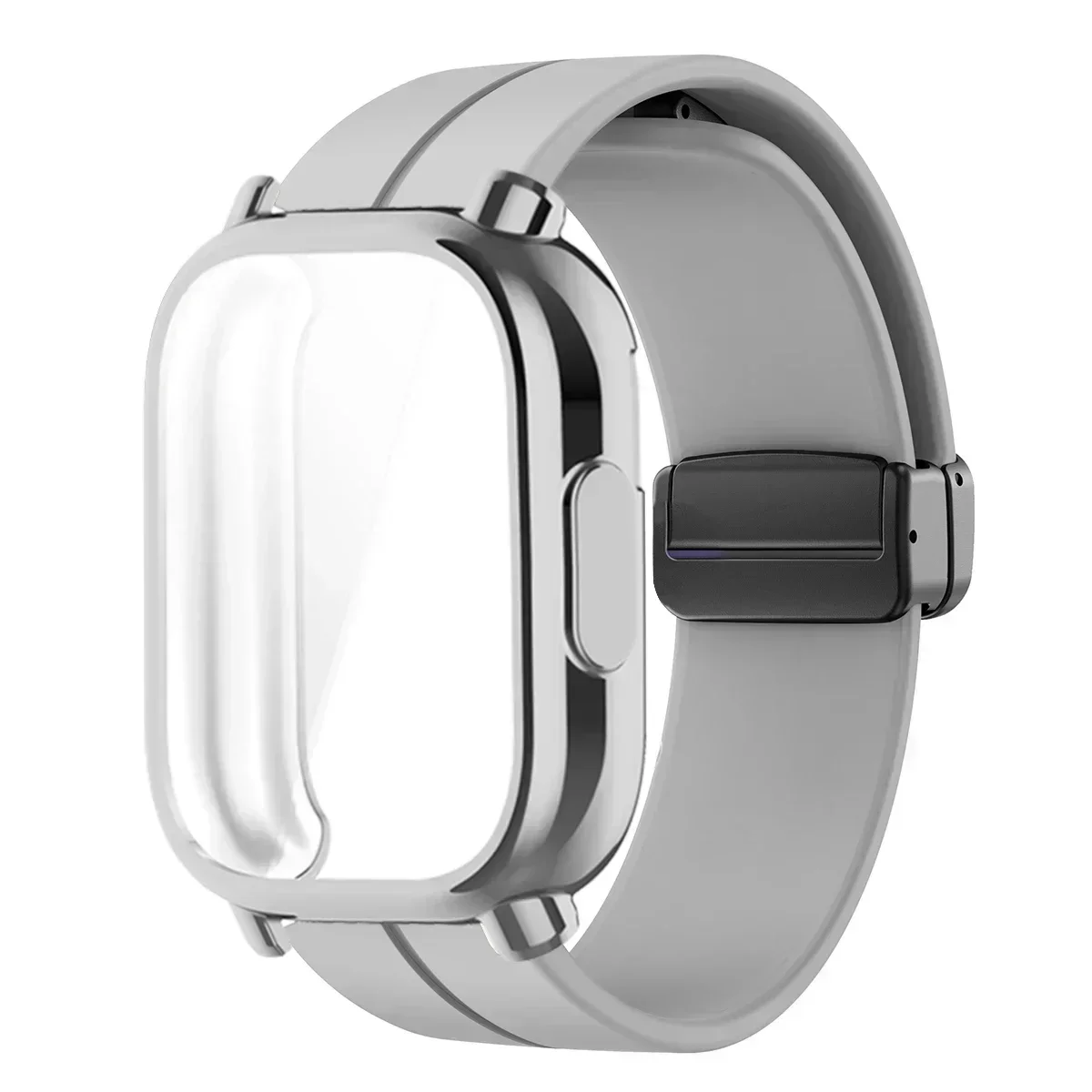 Silicone Magnetic Smart Watch Strap and Protective Case