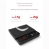 Espresso Coffee Kitchen Scale SearchPean Mini Smart Timer USB 2kg/0.1g Send Pad Man Woman Gift Timer Digital Weight Scale 2