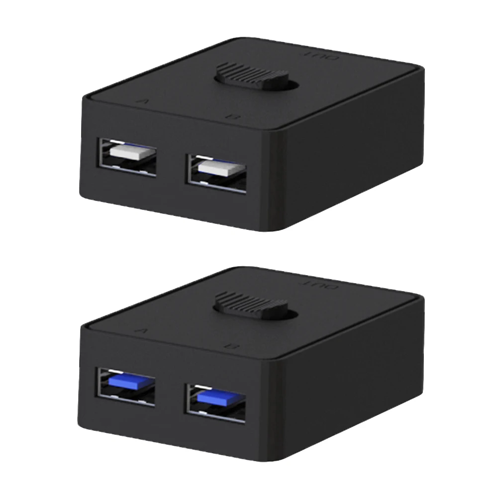 KVM USB 허브 USB 3.0 스위처 선택기, USB 3.0 양방향 공유기, 프린터 키보드 마우스 공유용, 5Gbps