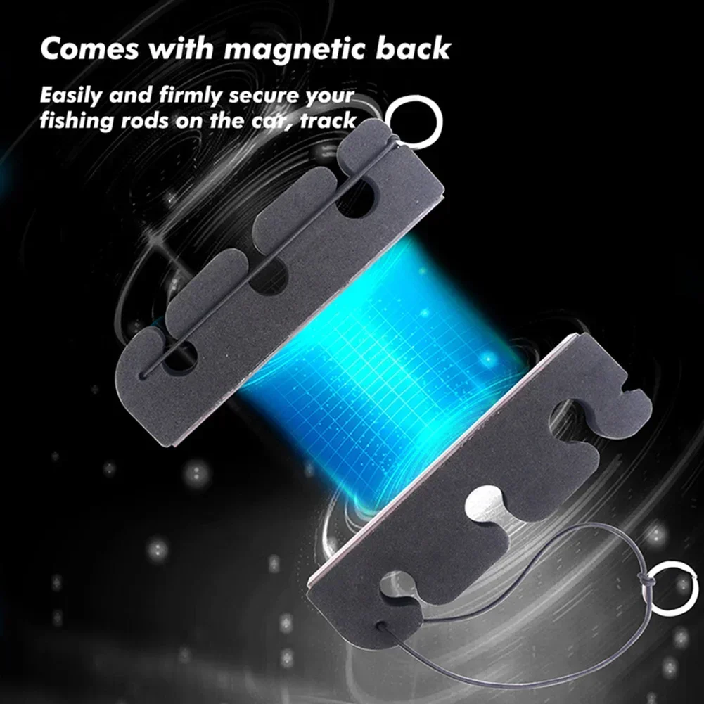 1x Fishing Rod Holder Magnetic Foam Fishing Rod Holder Portable Stand Foam Rest About 35g Approx16*4.7*2.4cm