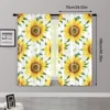 2pcs, Curtain Fabric Sunflower Aesthetic Polyester Easy Install (without rod) Thermal Insulation, and Room Darkening Functions 3