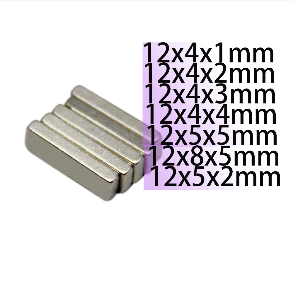 12x4x1 12x4x2 12x4x3 magnet 12x4x4 12x5x5 12x8x5 14x5x2 Rectangle Square Neodymium Block Strong Search Magnetic industrial motor