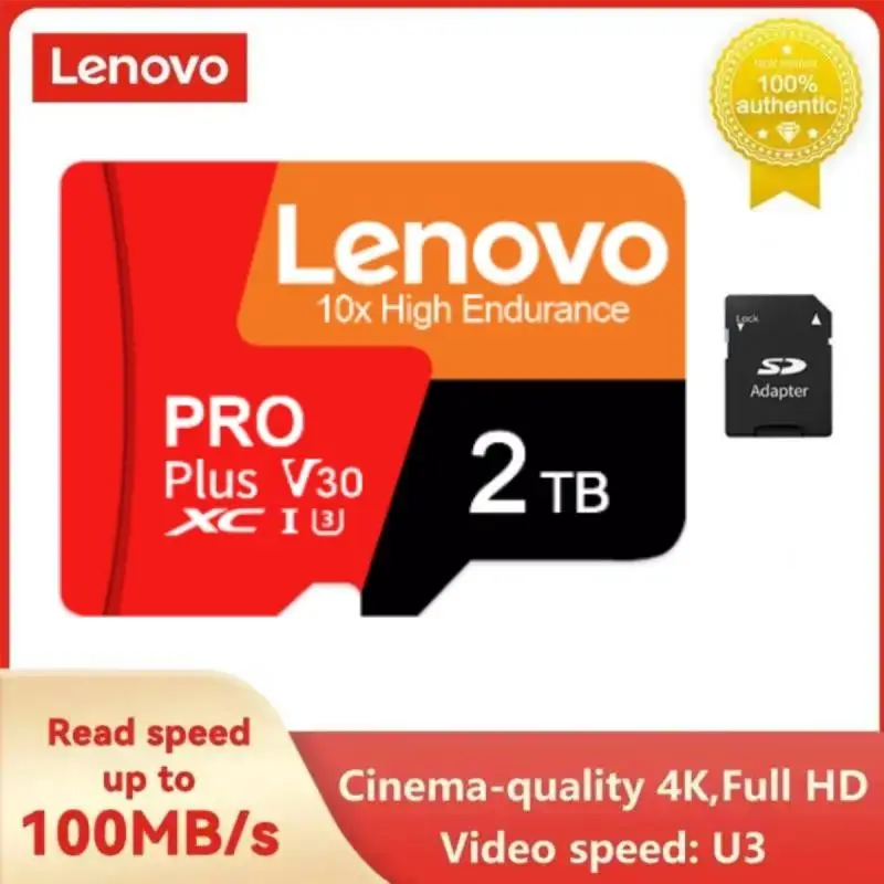 Lenovo Class 10 A2 U3 Micro Tf Sd Card 1Tb 2Tb Sd Memory Card 128Gb 256Gb 512Gb Cartao De Memoria Per Telefono Nintendo Switch